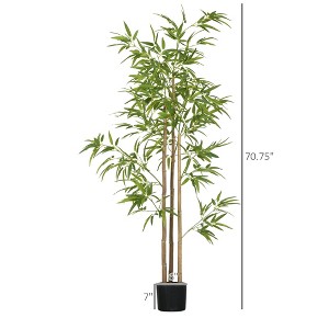 Cesicia 6FT Artificial Bamboo Tree, Faux Decorative Plant in Nursery Pot for Indoor D¨¦cor - 1 of 4