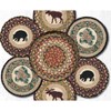 Earth Rugs Wilderness Trivets in a Basket – Printed Round Jute Hot Pads, 10"x10" - 2 of 3