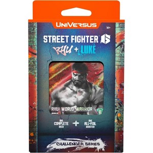 UniVersus: Street Fighter 6: Challenger Series - Ryu & Luke - Deck Building Card Game, Ready to Play Character Deck, 6 Foil-Alt Art Booster Cards - 1 of 3