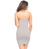 Women's Camisole Tank Long Seamless Undershirt Cami Top Slip-on Camis Soft Quality Bodycon Slip Dress Layering with Spaghetti Straps - 2 of 4