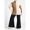 ELOQUII Women's Plus Size Mock Neck Colorblock Sweater - 4 of 4