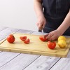 Extra Large Bamboo Cutting Board, Reversible Chopping Board with Deep Juice Groove and Handles, Pre-oiled Butcher Block Cutting Board - 2 of 4