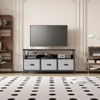 TV Stand with 3 Fabric Drawers, TV Cabinet for 55 Inch TV, Modern Living Room Storage TV Stand - 2 of 4