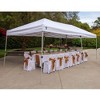 Z-Shade 20 x 10 Foot Everest Instant Canopy Camping Outdoor Patio Shelter with Reliable Stakes, Steel Frame, and Rolling Bag, White - 3 of 4