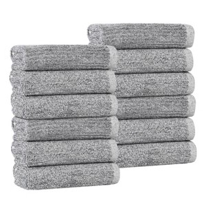 Viscose Cotton Blend Medium Weight Soft Textured Ribbed Towel Set by Blue Nile Mills - 1 of 4