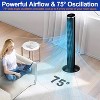Musment Tower Fan, 40" Standing Floor Fans with Remote, 3-Speed, 15H Timer, LED Display, Oscillating Portable Tower Fans for Home, Bedroom & Office - 2 of 4