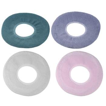 Toilet Seat Adult Toilet Seat Cushion Pairs Thick Warm Padded Plush  Non-slip Soft Washable Toilet Seat Pad Bathroom Warmer With Adhesive Tape