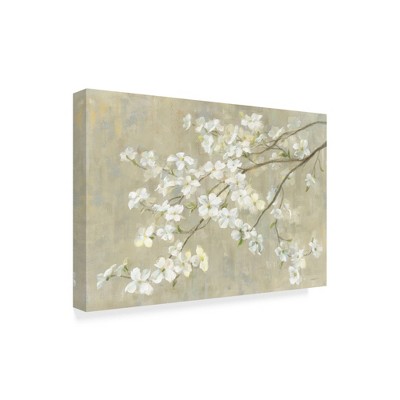 Trademark Fine Art -Danhui Nai 'Dogwood In Spring Neutral Crop' Canvas Art