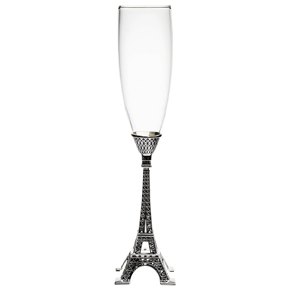 Photos - Glass Godinger Silver 8 fl oz Eiffel Tower Champagne Flute