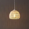 JONATHAN Y Campana Bohemian Modern Woven Rope/Iron LED Pendant - 2 of 4