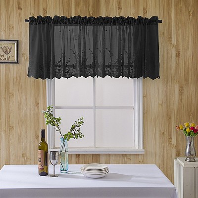 Modern lace linen Roman short curtains, used for coffee, kitchen cabinets, and home decoration