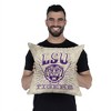 NCAA LSU Tigers 26 x 26 Woven Tapestry Pillow - 4 of 4