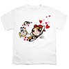Boys' Short Sleeve Powerpuff Girls Hearts Youth Unisex T-Shirt - 2 of 4