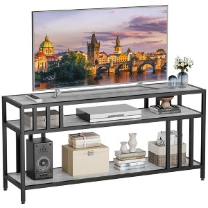 58" TV Stand for Television up to 65 Inch Entertainment Center with 3-Tier Open Shelves - 1 of 4