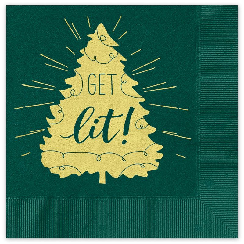 25ct &#34;Get Lit&#34; Lunch Napkin, 1 of 2