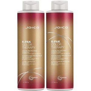 Joico K-PAK Color Therapy Color-Protecting Shampoo & Conditioner (33.8 oz LITER XXL) Duo Set | Argan Oil For Color-Treated Hair Kit - 1 of 4