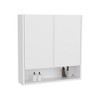 ChicFurnit Bathroom Storage Cabinet Medicine Cabinet with Two Doors and Four Shelves for Bathroom Use, White, 30.71"*24.8"*3.94" - 2 of 4