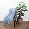 Chunky Knit Throw Blanket Braided, Soft & Cozy - Becky Cameron - image 4 of 4