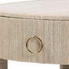 bali & pari Sadia Woven Grasscloth 1 Drawer Nightstand Natural/Gold - 2 of 4