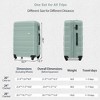 Wooakway Carry-on 3-Piece Hardshell Luggage Sets (20", 24", 28") with PC+ABS, TSA-Approved Lock, Spinner Wheels & Double Zippers - 2 of 4