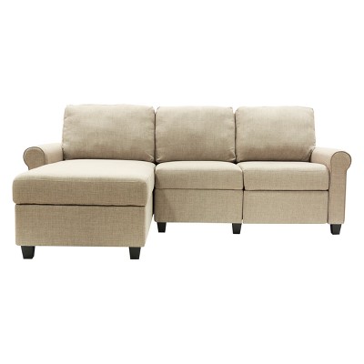 Copenhagen Reclining Sectional with Left Storage Chaise - Serta