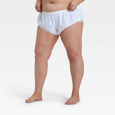 Women's Woven Cotton Lingerie Bloomer - Auden™ White