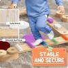 BABYYER Balance Beam for Kids 3-8, Toddler Sensory Wooden Toys and Stepping Stones, Gymnastics Obstacle Course for Motor Skills and Coordination - 3 of 4