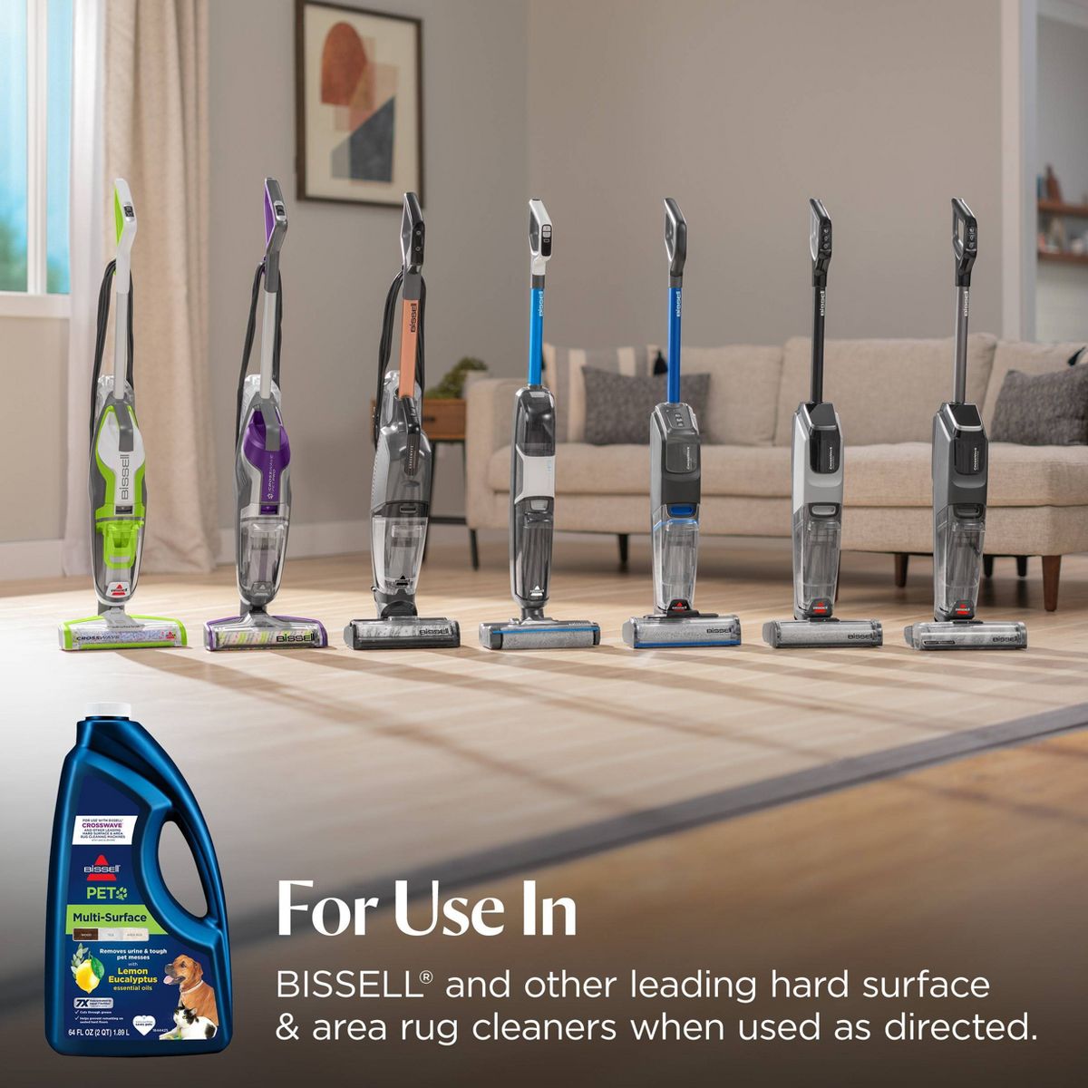BISSELL 64oz Multi-Surface Pet with citrus - 34441: Carpet Cleaner Solution, Removes Dirt & Stains, Lemon & Eucalyptus Scent - thumbnail 5