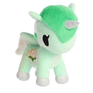Aurora Small Flower Power Water Lily Unicorno tokidoki Enchanting Stuffed Animal Green 7.5" - 1 of 4