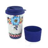 Blue Rose Polish Pottery Kristi Travel Coffee Mug
