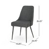 NicBex Dining Chair Set of 2 Upholstered Fabric Seat Cushion Side Chair Dining Room & Kitchen Furniture - 3 of 4