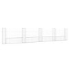vidaXL U-shape Gabion Basket with 5 Posts Iron 196.9 in.x7.9 in.x39.4 in. - 2 of 4