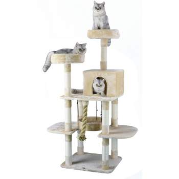Go Pet Club 61.5" Jungle Rope Cat tree with Sisal Covered Posts F826
