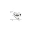 Black Bow Jewelry Sterling Silver & Pink Crystal Sweet 16 Double Sided Heart Bead Charm - 3 of 4
