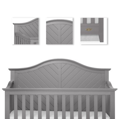 Ella Storm Grey 5-in-1 Convertible Full Size Crib