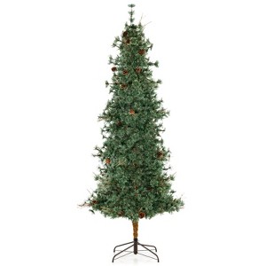 Tangkula 6/7/8 FT Pre-Lit Artificial Christmas Tree Cashmere Xmas Tree w/ 370 Pine Needles - 1 of 1