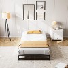Low Profile Twin Bed Frame, 10" Heavy Duty Metal Platform with Arch Design & Under Bed Storage, No Box Spring Needed, Easy Assembly - 2 of 4
