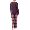 Wrangler Women's and Plus Long Sleeve Top and Flannel Bottom Pajama Set - 3 of 4
