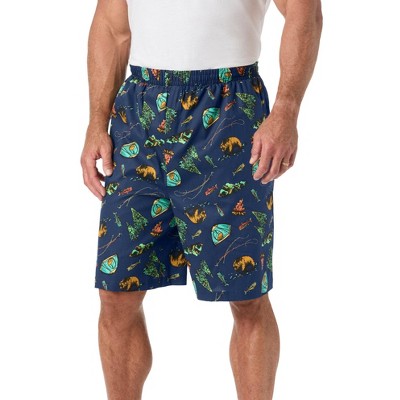 KingSize Men's Big & Tall Full-Elastic Waist Woven Sleep Shorts