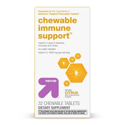 Immune System Support Chewable Tablets - Citrus Flavor - 32ct - up &#38; up&#8482;