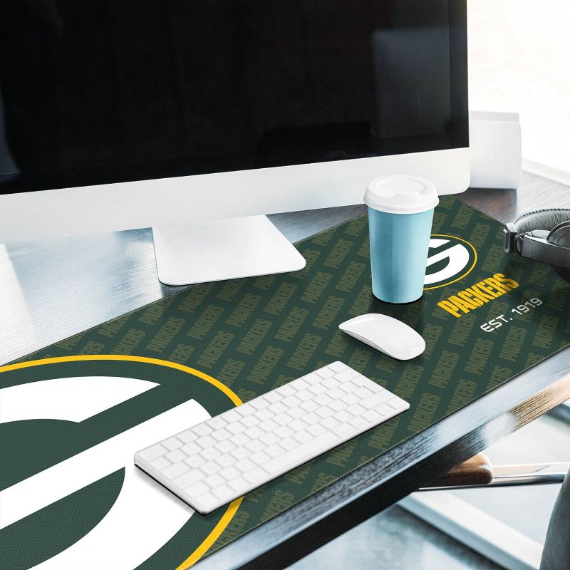 NFL Green Bay Packers Logo Series 31.5&#34; x 12&#34; Desk Pad, 3 of 4