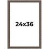 PosterPalooza | Ornate Black Picture Frame - UV Acrylic, Foam Board Backing, Hanging Hardware - 2 of 4