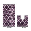 Savio Collection 100% Micro Polyester 2 Piece Bath Rug Set - Better Trends - 2 of 4