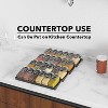 Spice Drawer Organizer with 24 Glass Spice Jars, 386 Labels, for Kitchen Drawers,Black - 4 of 4