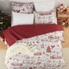 Christmas Quilt Set Queen Size, Christmas Holiday Decorations Bedspread Set, Soft and Breathable Xmas Quilt Bedding Set (Queen, 90"x96") - 3 of 4