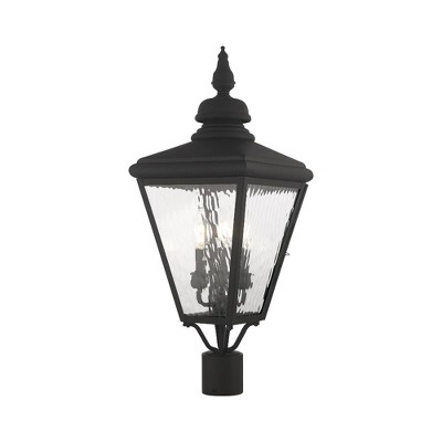 Livex Lighting Cambridge 3 - Light Post Light in  Black