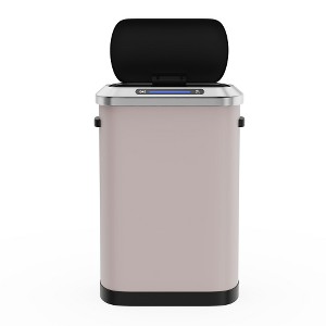 Dolonm 50L Smart Sensor Trash Can - Automatic Motion-Activated Lid, Stainless Steel, Hands-Free, Silent Closing - 1 of 4