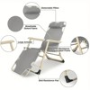 PAGED Folding Waterproof Terrace Lounge Chair Portable Patio Reclining Chair with Pillows for Garden, Pool, Patio - 3 of 4