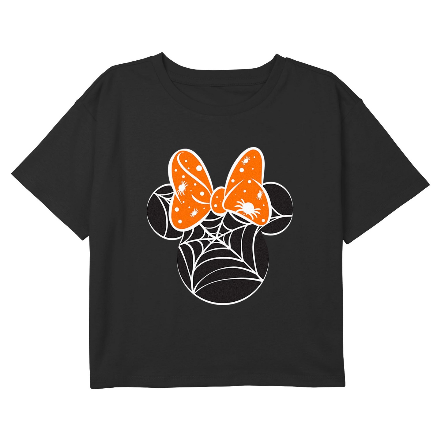 Футболка Mickey Mouse & Friends Mickey & Friends Orange Bow Cropped T-Shirt для девочек, цвет: Оранжевый — фото 1