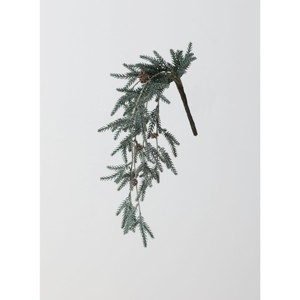 Sullivans Artificial Pine with Snow Bush 16"H Green - 1 of 1